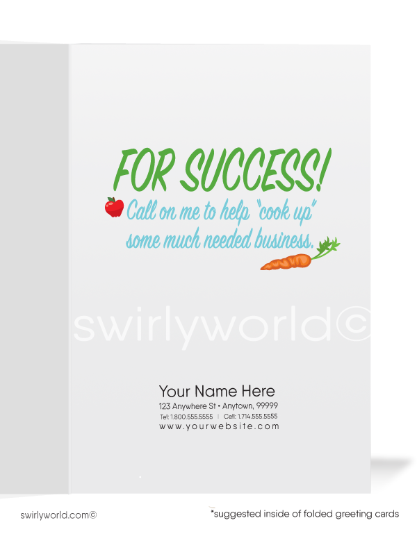 Women in Business Chef "Recipe for Success" Greeting Cards
