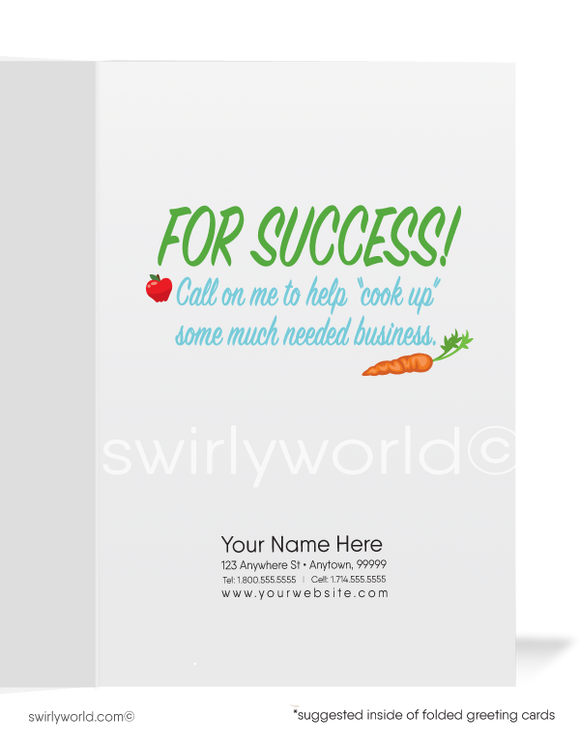 Women in Business Chef "Recipe for Success" Greeting Cards