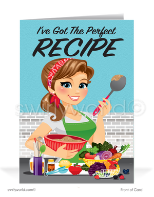 Women in Business Chef "Recipe for Success" Greeting Cards