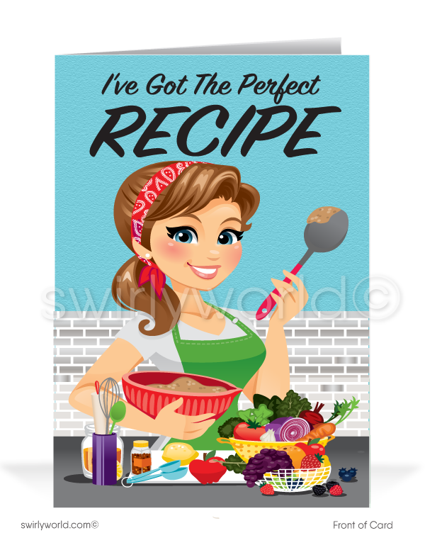 Women in Business Chef "Recipe for Success" Greeting Cards