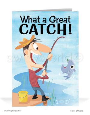"You're a Great Catch" Business Thank You Cards for Clients