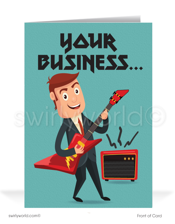 "Your Business Rocks" Business Thank You Cards for Clients