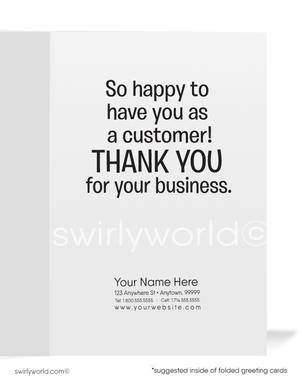 Humorous "Thank You For Your Business" Customer Cards