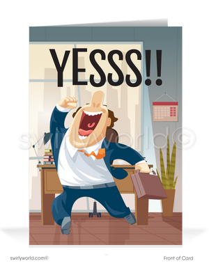 Humorous "Thank You For Your Business" Customer Cards