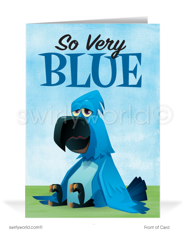 We're So BLUE Missing Your Business Customer Cards