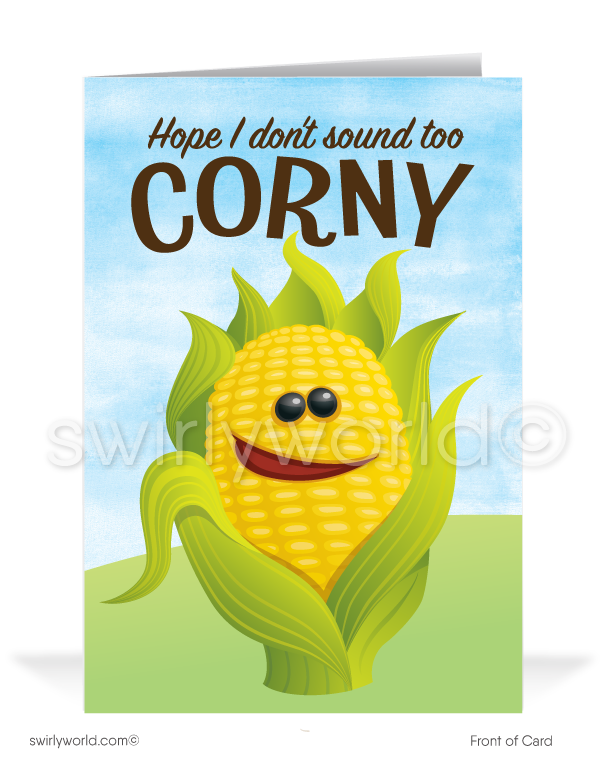 Corny Prospecting Sales Cards for Customers