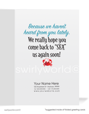 Miss Your Business Sales Marketing Greeting Cards for Customers