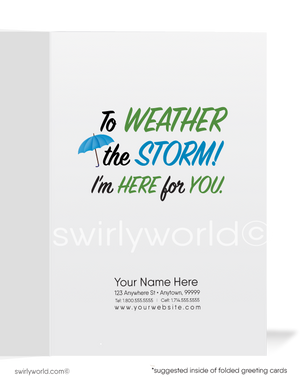 Weather The Storm Sales Prospecting Customer Cards for Women
