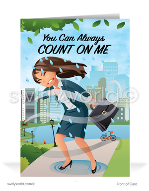 Weather The Storm Sales Prospecting Customer Cards for Women