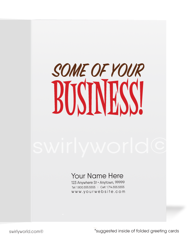 Funny Gopher Sale Promotion Marketing Business Cartoon Customer Cards