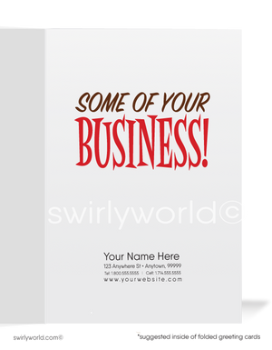 Funny Gopher Sale Promotion Marketing Business Cartoon Customer Cards