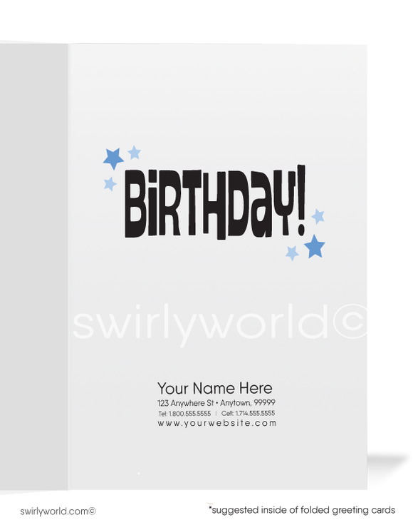 Funny Otter Business Happy Birthday Cards for Customers