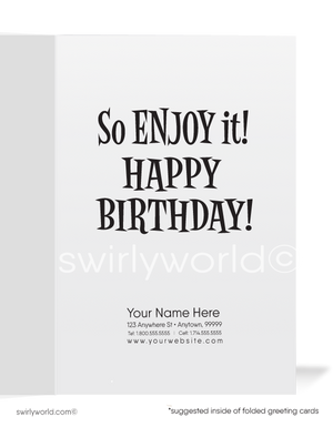 Funny Jailbird Business Happy Birthday Cards for Customers