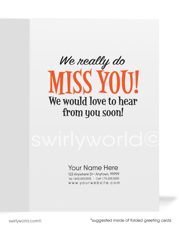 Funny Fox Prospecting Sales Cards for Customer