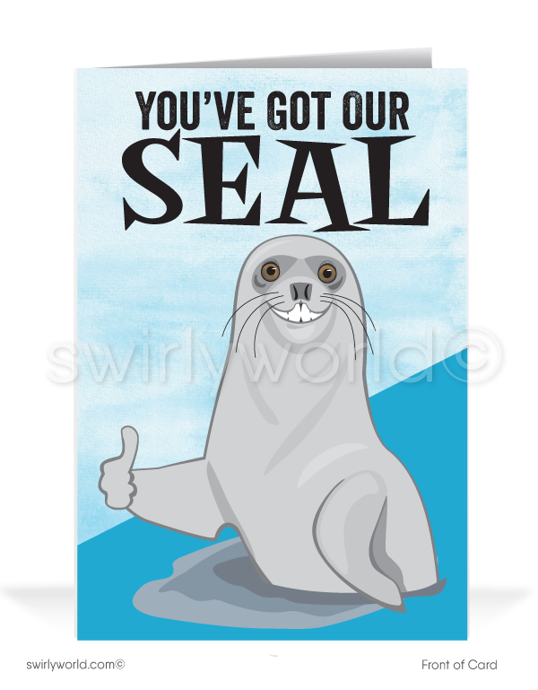 Seal of Approval Business Thank You Cards for Customers