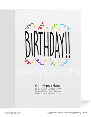 Otterly Wonderful Business Birthday Cards for Customers