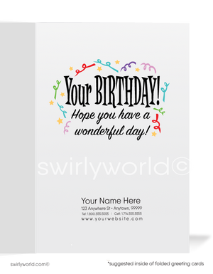 "Lettuce Celebrate" Business Happy Birthday Cards for Customers