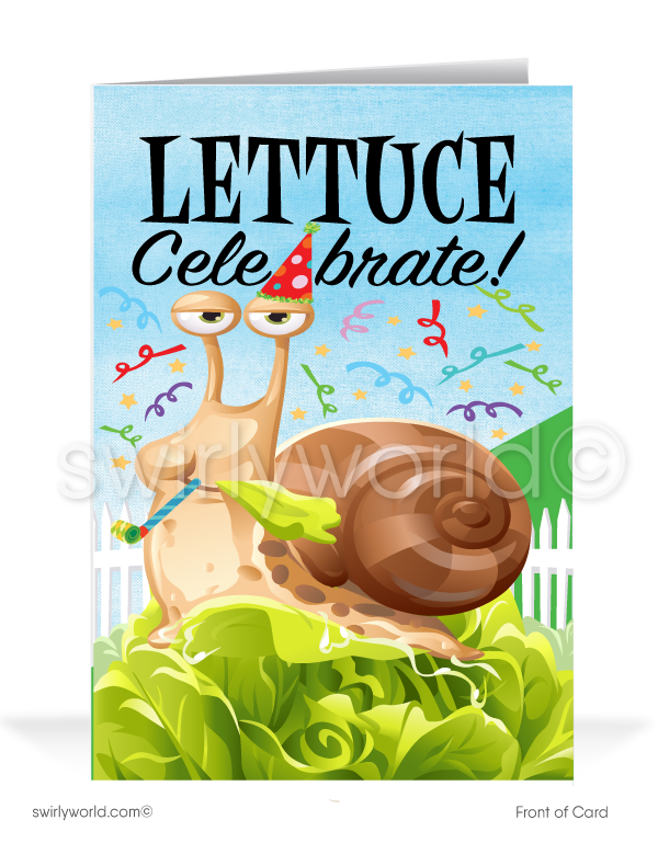 "Lettuce Celebrate" Business Happy Birthday Cards for Customers