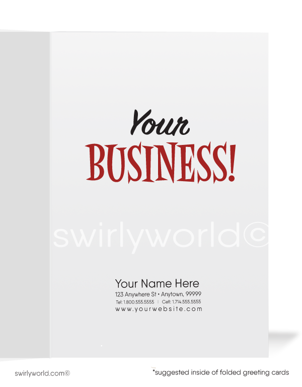 Funny Pizza Sales Promotion Prospecting Cartoon Customer Cards