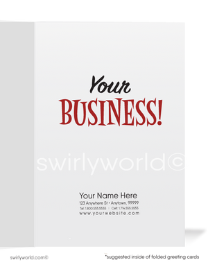 Funny Pizza Sales Promotion Prospecting Cartoon Customer Cards