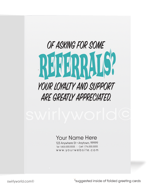 Statue of Liberty Thank You For Your Referral Cards For Women in Business