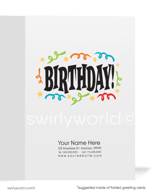 EGG-celent Customer Happy Birthday Cards for Business
