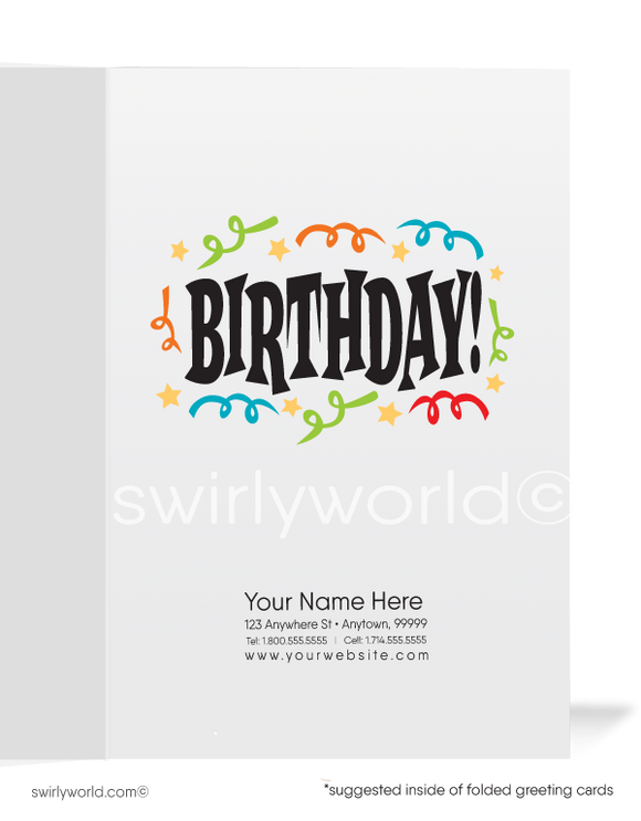 EGG-celent Customer Happy Birthday Cards for Business