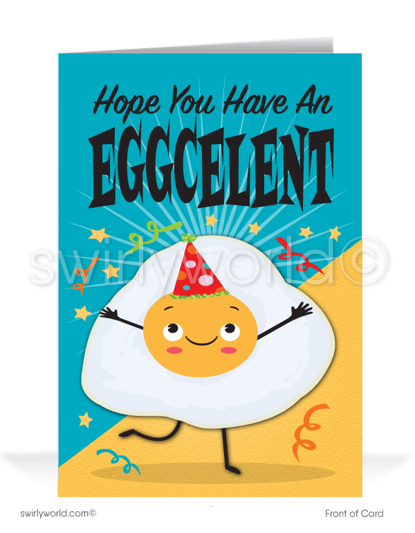 EGG-celent Customer Happy Birthday Cards for Business