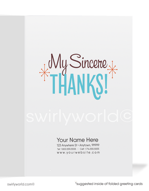 "Expresso My Thanks" Women in Business Humorous Thank You Greeting Cards