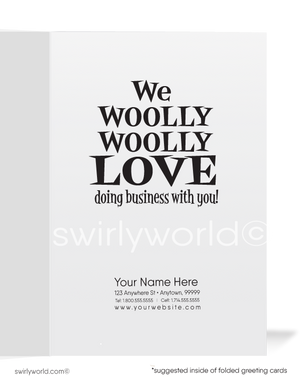 Funny Business Thank You Greeting Cards for Customers