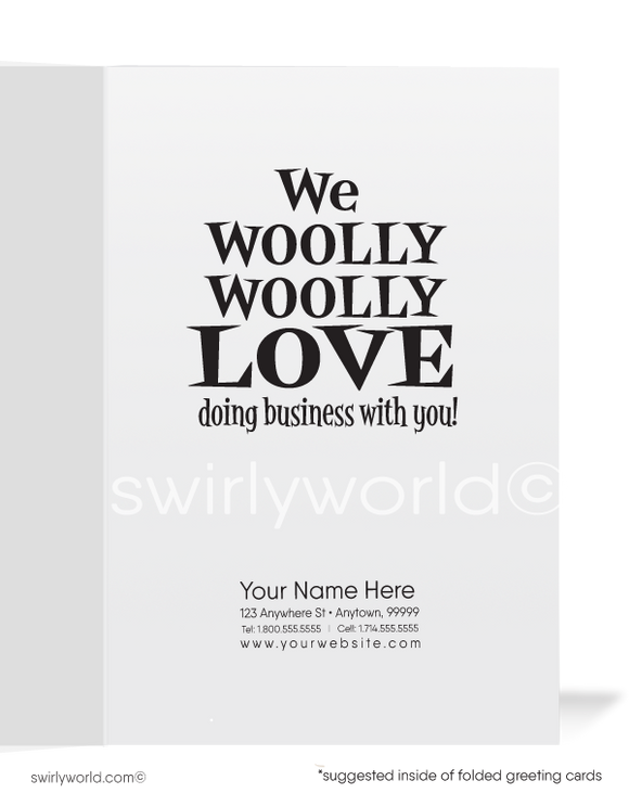 Funny Business Thank You Greeting Cards for Customers