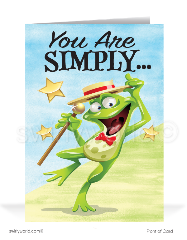 UN-FROG-GETTABLE Frog Customer Business Thank You Cards