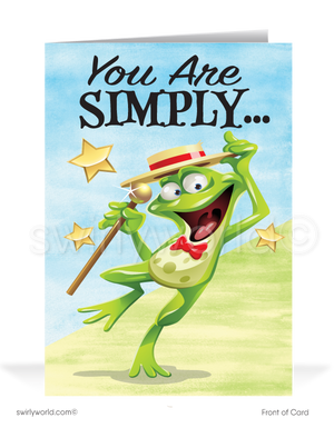 UN-FROG-GETTABLE Frog Customer Business Thank You Cards