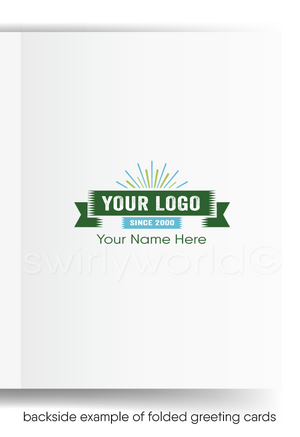 Funny Frog Thank You For Your Referral Business Cards for Customers