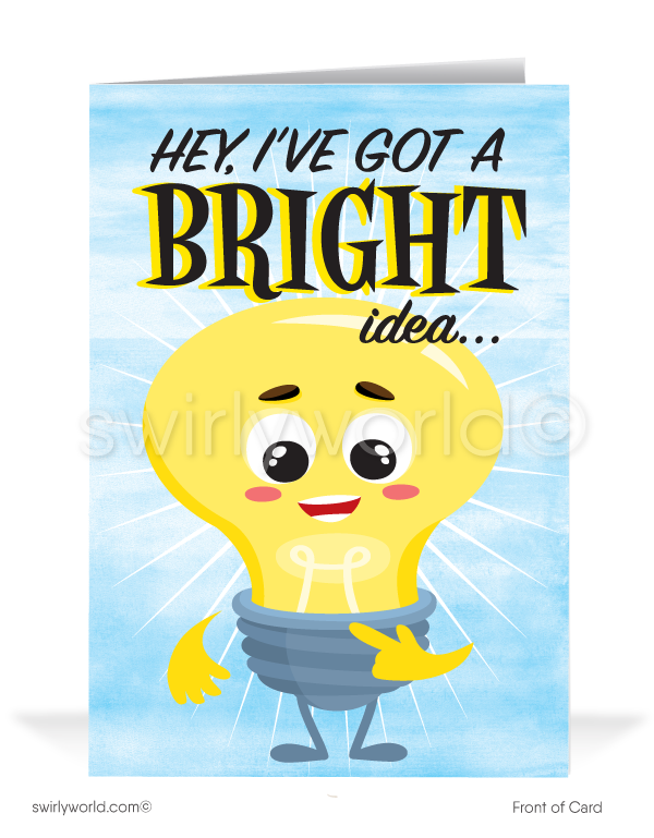 "Bright Idea" Sales Prospecting Cards for Customers
