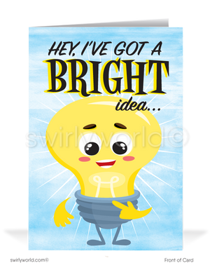 "Bright Idea" Sales Prospecting Cards for Customers