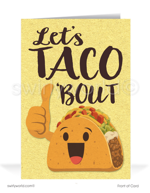 "Let's TACO 'Bout How Awesome You Are" Customer Thank You Cards