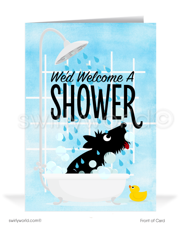 "A Shower of Referrals" Thank You Business Customer Greeting Cards