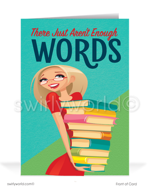 Cute Women in Business Thank You For Your Referral Client Cards