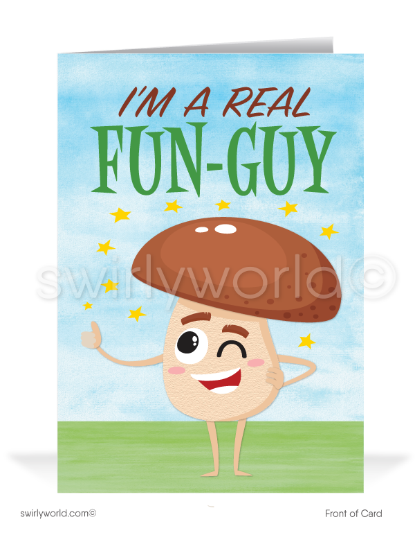 I'm a Fun-Guy Salesman Prospecting New Business Customer Cards