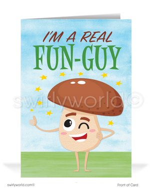 I'm a Fun-Guy Salesman Prospecting New Business Customer Cards