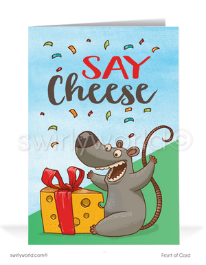 Funny Business Happy Birthday Greeting Cards for Customers