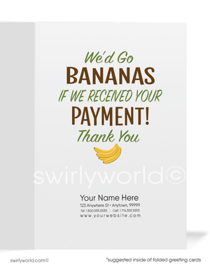 Cartoon Funny Monkey Business Humorous Bill Collection Cards for Collecting Debts