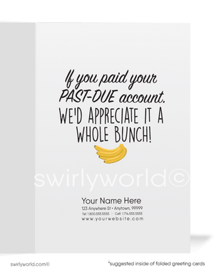 Cartoon Humorous Bill Collection Cards