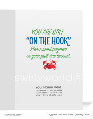 You're On the Hook for Your Past Due Bill! Please Remit Payment Bill Collection Cards