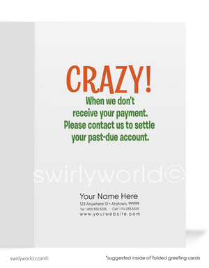 Funny Humorous Bill Collection Cards