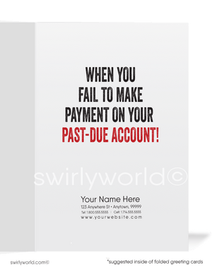 Catastrophe If You Didn't Pay Your Bill Greeting Cards