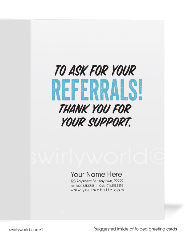 Funny Koala Bear Thank You For Your Referral Cards for Customers