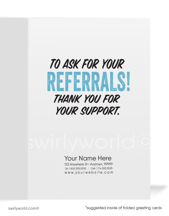 Funny Koala Bear Thank You For Your Referral Cards for Customers