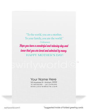 Surprise Breakfast in Bed Cartoon Happy Mother’s Day Cards for Business Clients